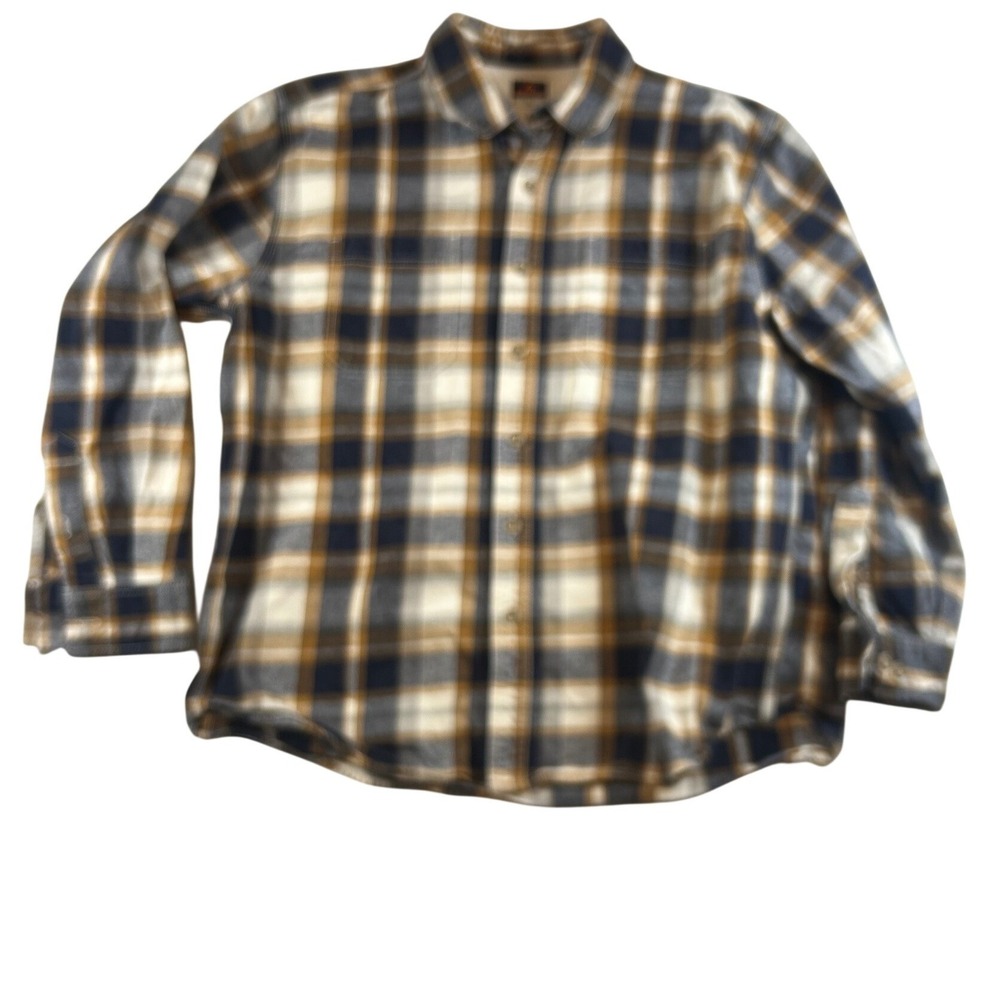 RidgeCut Toughwear Men's‎ Plaid Flannel Shirt Long Sleeve Size XL